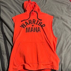 Under Armour Red Sleeveless Hoodie